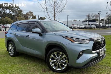 Blue 2022 Toyota Kluger Wagon Grande Hybrid Awd