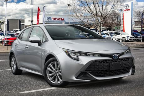 Silver 2025 Toyota Corolla Hatchback Ascent Sport Hybrid