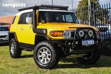 Yellow 2011 Toyota FJ Cruiser Wagon