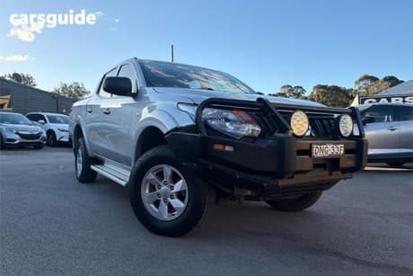 Silver 2017 Mitsubishi Triton Dual Cab Utility Glx Plus (4X4)
