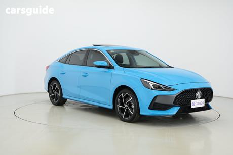 Blue 2024 MG MG5 Sedan Essence