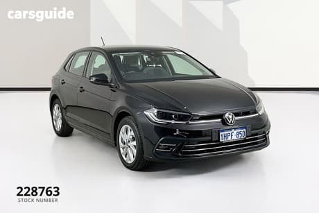 Black 2022 Volkswagen Polo Hatchback Style