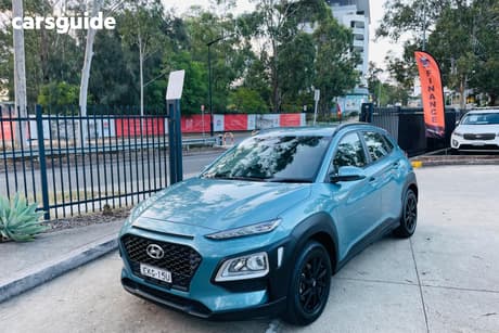 Blue 2020 Hyundai Kona Wagon Active (Fwd)