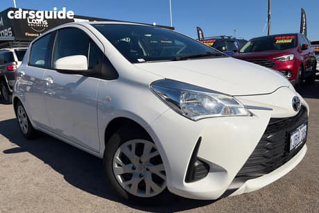 White 2019 Toyota Yaris Hatchback Ascent