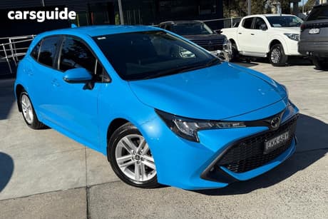 Blue 2020 Toyota Corolla Hatchback Sx