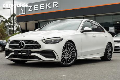 White 2022 Mercedes-Benz C300 Sedan Mhev