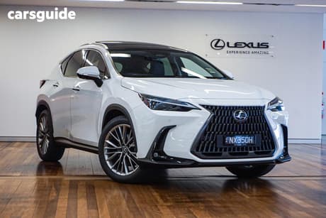 White 2026 Lexus NX SUV NX350H SPORTS LUXURY 4X4