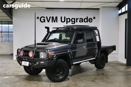 Grey 2018 Toyota Landcruiser Double Cab Chassis Gxl (4X4)