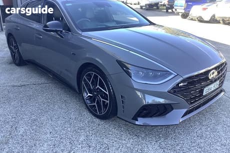 Grey 2021 Hyundai Sonata Sedan N Line