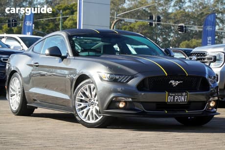 Grey 2016 Ford Mustang Coupe Fastback Gt 5.0 V8