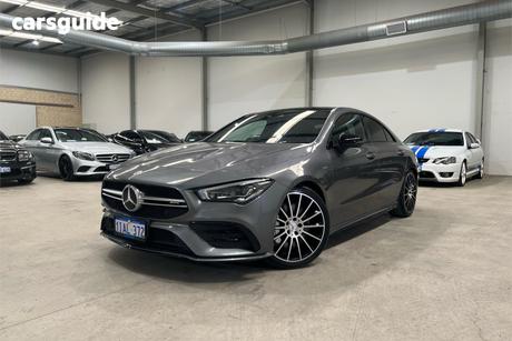 Grey 2020 Mercedes-Benz CLA35 Coupe 4Matic
