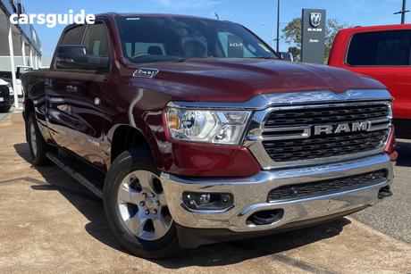 Red 2024 RAM 1500 Crew Cab Utility Big Horn (6-4 Tub) Mhev (4X4)