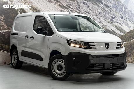 White 2024 Peugeot Partner Van Pro Short