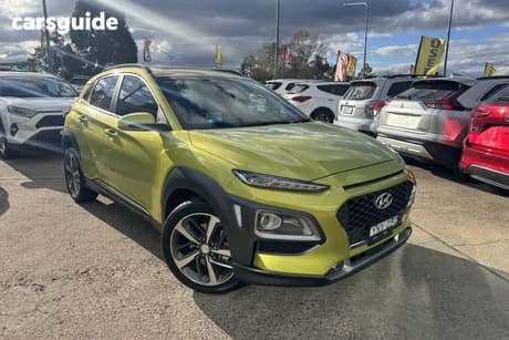 Yellow 2018 Hyundai Kona Wagon Highlander Yel (Awd)