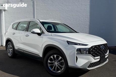 White 2023 Hyundai Santa FE Wagon Crdi (Awd)