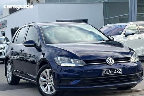 Blue 2017 Volkswagen Golf Hatchback 110 Tsi Trendline