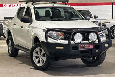 White 2018 Mitsubishi Triton Dual Cab Utility Glx (4X4)
