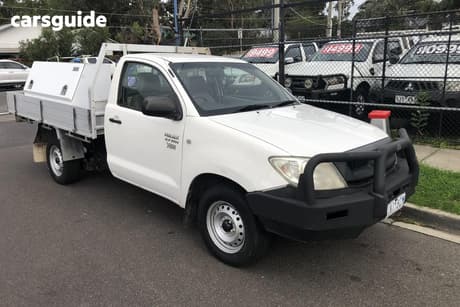 White 2006 Toyota Hilux Cab Chassis Workmate