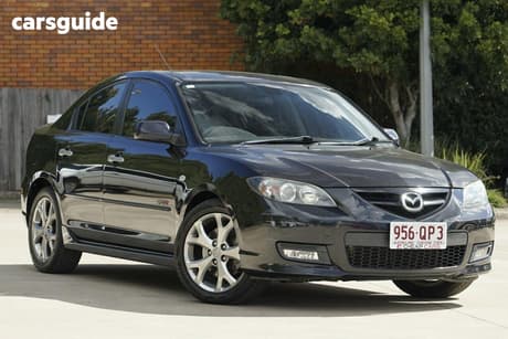 Black 2007 Mazda 3 Sedan Sp23