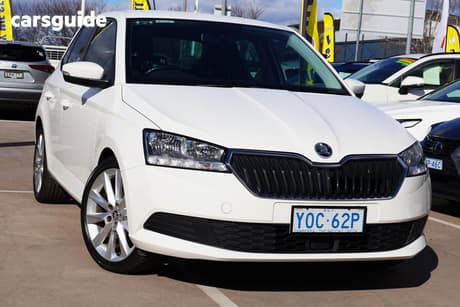 White 2020 Skoda Fabia Hatchback 70 Tsi