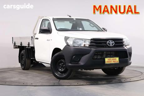 White 2018 Toyota Hilux Cab Chassis Workmate