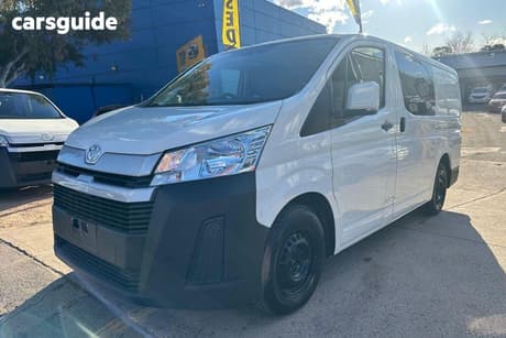 White 2021 Toyota HiAce Van Lwb (4 Door Option)