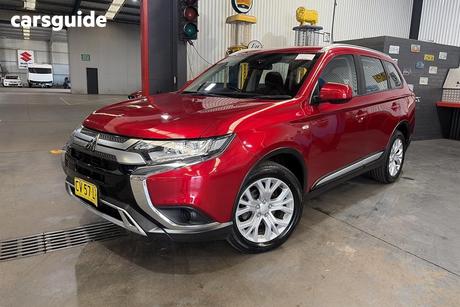 Red 2019 Mitsubishi Outlander Wagon Es 7 Seat (Awd)