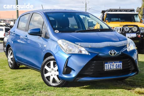 Blue 2017 Toyota Yaris Hatchback Ascent