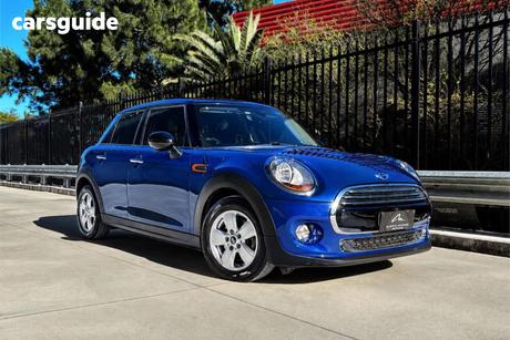 Blue 2015 Mini Cooper Hatchback 5D Hatch