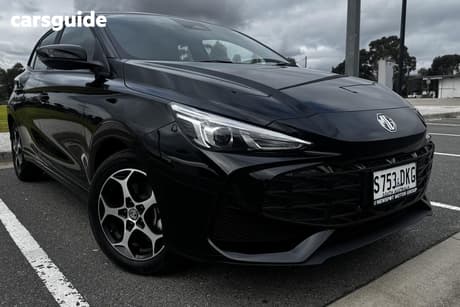 Black 2025 MG MG3 Hatchback Excite Hybrid+