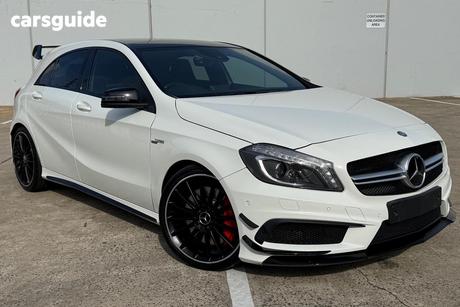 White 2013 Mercedes-Benz A45 Hatchback Amg