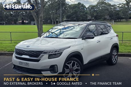 Black 2020 Kia Seltos SUV GT-LINE