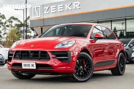 Red 2021 Porsche Macan Wagon Gts