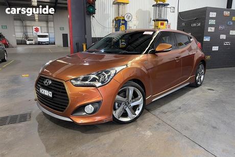 Orange 2012 Hyundai Veloster Coupe Sr Turbo