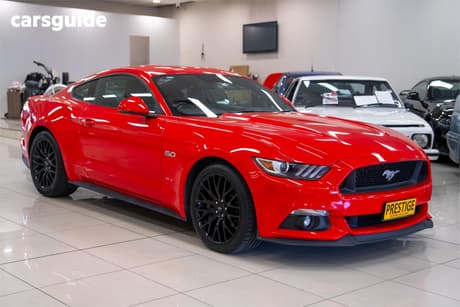 Red 2017 Ford Mustang Coupe Fastback Gt 5.0 V8