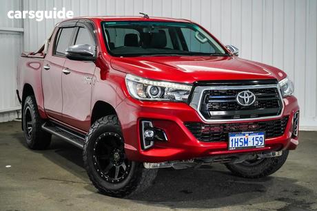 Red 2018 Toyota Hilux Dual Cab Utility Sr5 (4X4)