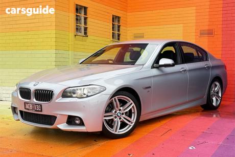 Silver 2014 BMW 520D Sedan Modern Line