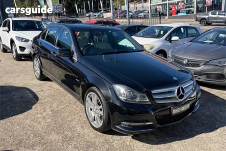 Black 2012 Mercedes-Benz C250 Sedan Cdi Elegance Be