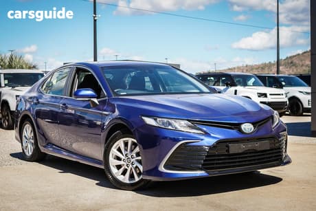 Blue 2021 Toyota Camry Sedan Ascent + Sat Nav Hybrid