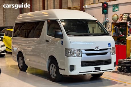 White 2015 Toyota HiAce Commercial