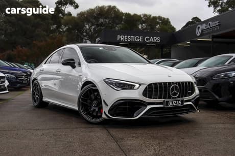 White 2020 Mercedes-Benz CLA45 Coupe S 4Matic+
