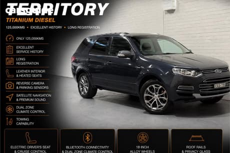 Grey 2011 Ford Territory Wagon Titanium (Rwd)