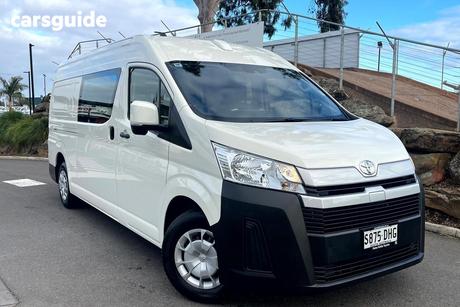 White 2025 Toyota HiAce Van Slwb Barn Door