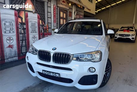 White 2017 BMW X3 Wagon Xdrive 20D