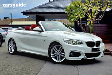 White 2016 BMW 220I Convertible M Sport