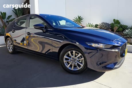 Blue 2025 Mazda 3 Hatchback G20 Pure