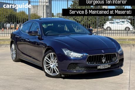 Blue 2016 Maserati Ghibli Sedan S MY16