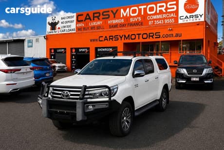 White 2017 Toyota Hilux Dual Cab Utility Trd White (4X4)