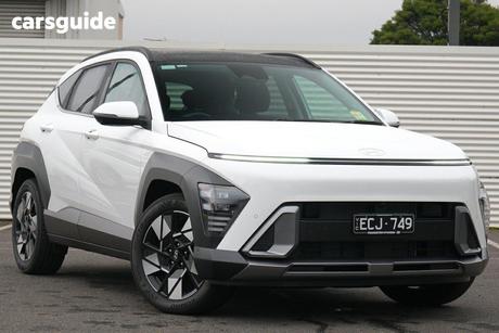 White 2026 Hyundai Kona Wagon Hybrid Premium