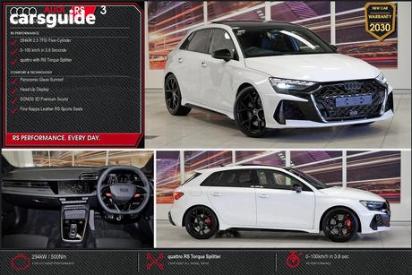 White 2025 Audi RS 3 Sedan 2.5 Tfsi S Tronic